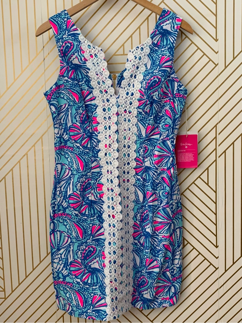 Lilly Pulitzer x Target NWT 20th Anniversary Collection shift dress My Fans 8